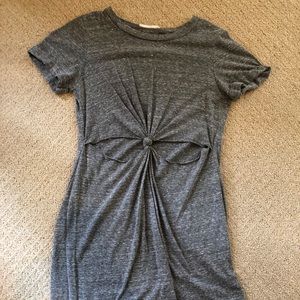 Urban Outfitters dark heather grey flowy dress